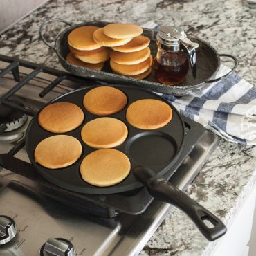 The Original Silver Dollar Pancake Pan, Cast Aluminum Cookware