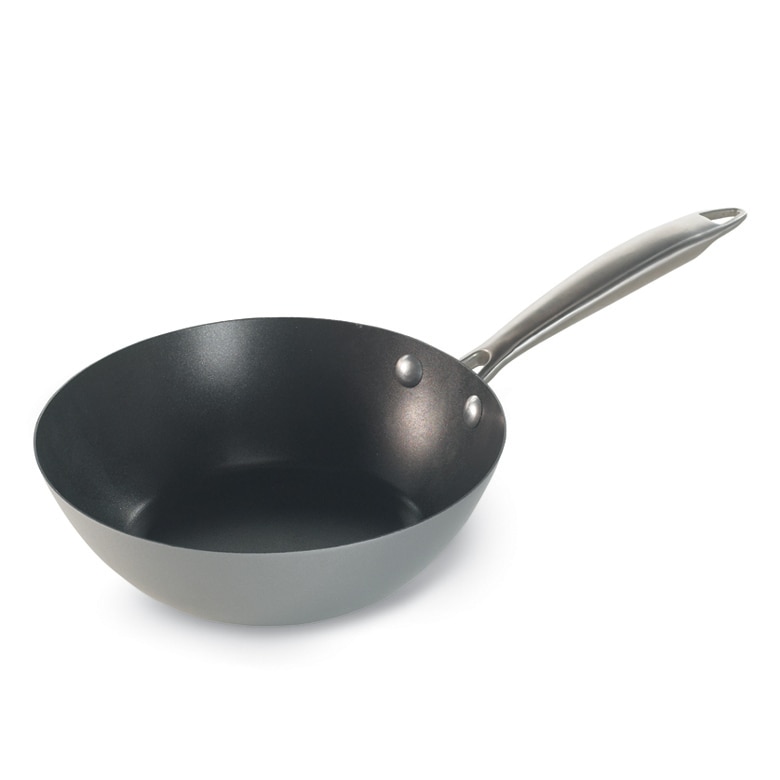 Brag BRA Nordik Wok 28 cm, Forged Aluminium with Non-Stick, Suitable for  All Hobs Including Induction