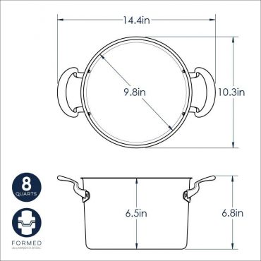 Cooking Pots Dimensions & Drawings