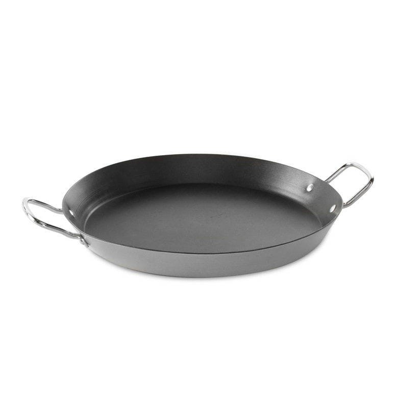 Die Cast Aluminum Round Flat Paella Pan Hole Induction Seafood Pan with  Double Handles - China Paella Pan and Seafood Paella price