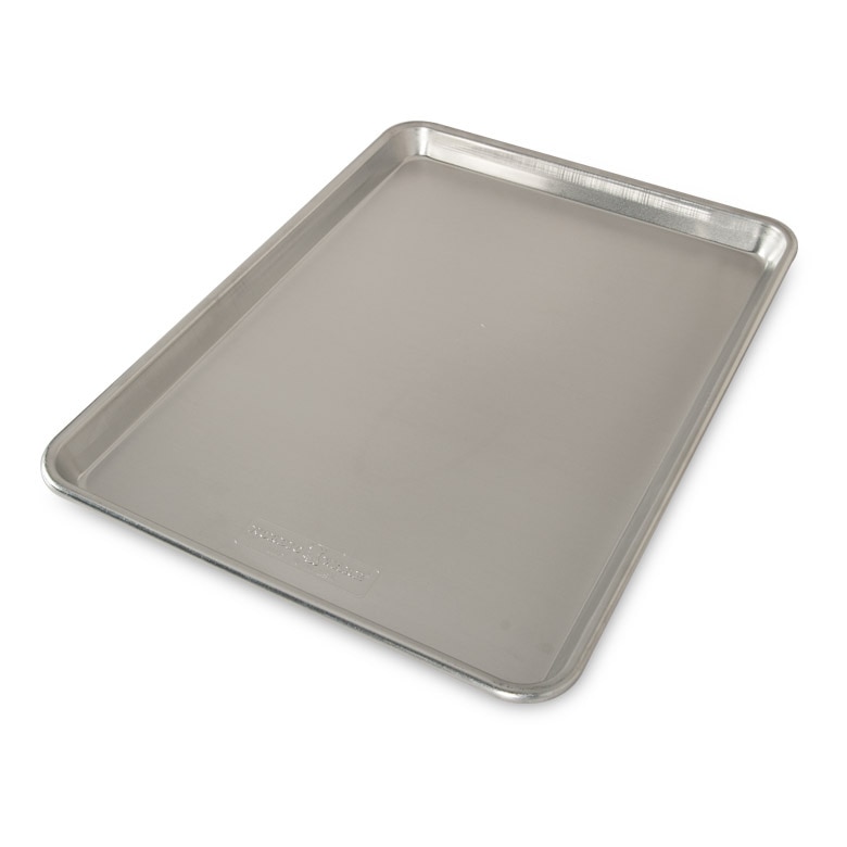 Ultra Cuisine Professional Quarter Sheet Baking Pans - Aluminum Cookie Sheet Set of 2 - Durable, Oven-Safe, Non-Toxic, Easy to Clean, Commerci