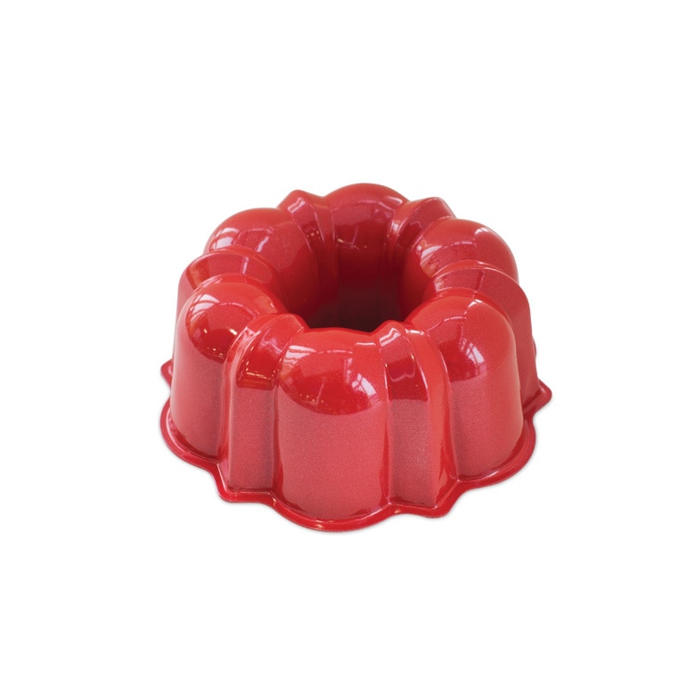 Nordicware 6-Cup Non-Stick Red/Blue Bundt Pan, Lightweight