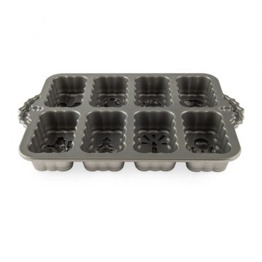 Nordic Ware Christmas Holiday Mini Loaf Baking Pan Cakes 8 Styles Heavy Duty