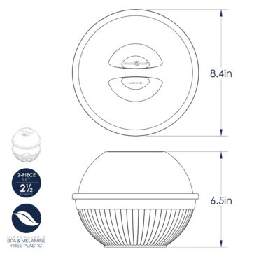 Quick Pop Single Serve Popper dimensional drawing