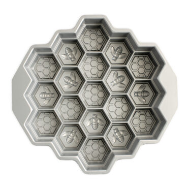 FLEXARTE Hex Beehive Honeycomb Cake Texture Sheet Silicone Mold Impression Mat for Fondant