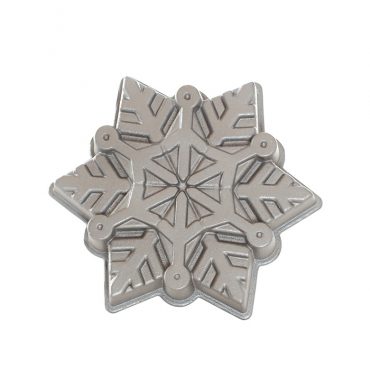 Nordic Ware Snowflake Aluminum Nonstick Shortbread & Cake Pan, 6