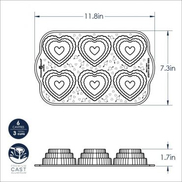 Nordic Ware Elegant Heart Bundt Pan – the international pantry