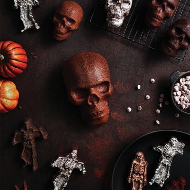 Triple Chocolate Skull Cake Recipe for Nordic Ware Skull Cake Pan – FOOD is  Four Letter Word