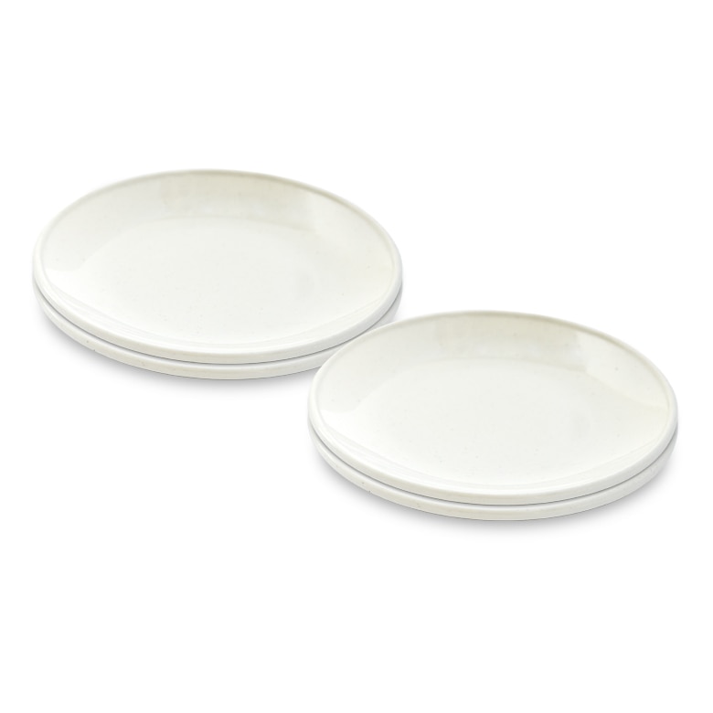 Goodcook Microwave Plates, Small, White, Set of 4