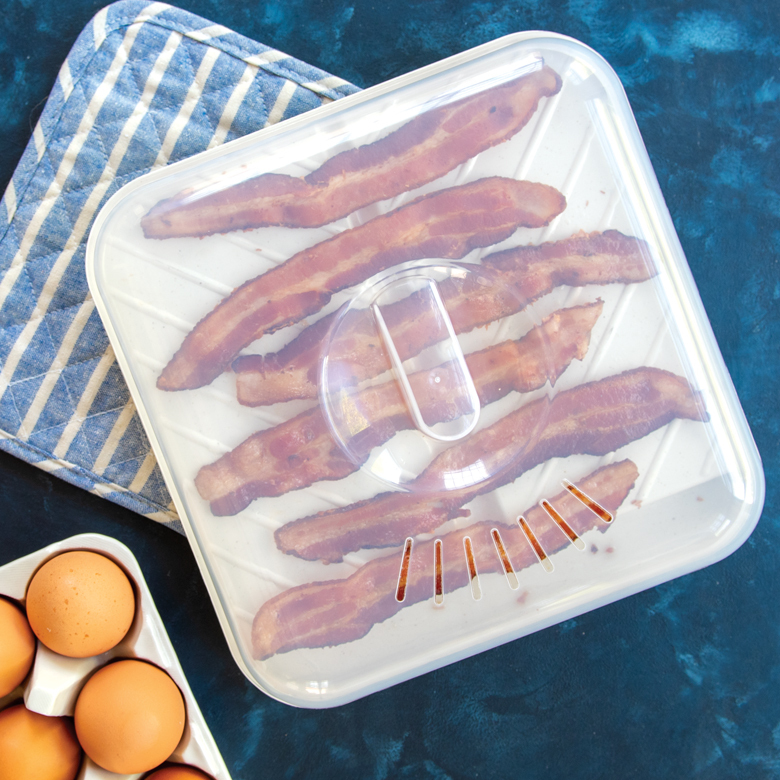 Nordic Ware Microwave Safe Bacon Tray & Food Defroster - White : Target