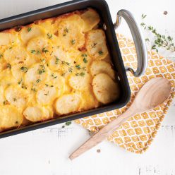 Cheesy Potato and Mushroom Gratin - Nordic Ware