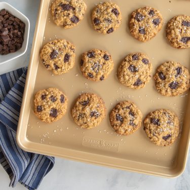 Oatmeal Chocolate Chunk Cookies with Sea Salt