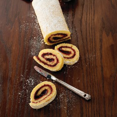 Raspberry Almond Jelly Roll