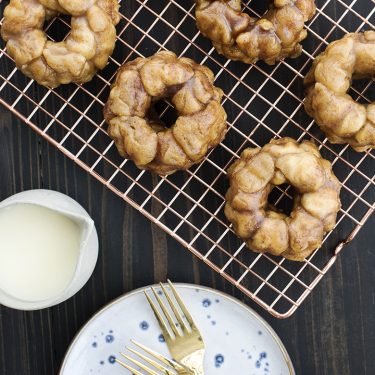 Cinnamon Monkey Bread Mini Bundts with Cream Cheese Glaze