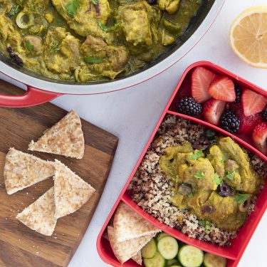 Moroccan Chicken Tagine with Olives, Preserved Lemon, and Quinoa