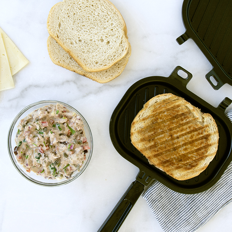 Toasted Sandwich Maker - Panini Press or Grilled Cheese Maker - Stove Top  Toastie Non-Stick Ideal for Indoors and Outdoors by Jean Patrique