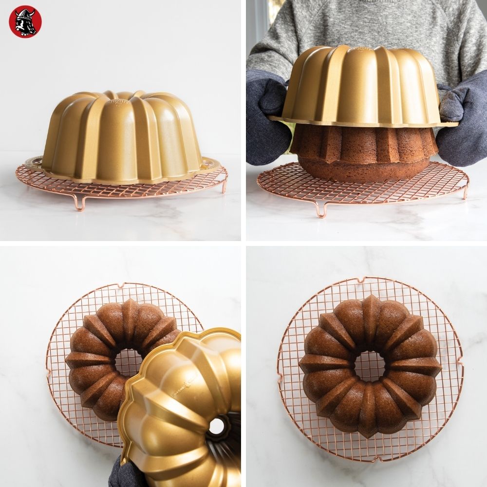 Nordic Ware CASTLE Bundt Cake Pan/ Mold 10 Cups Heavy Nonstick
