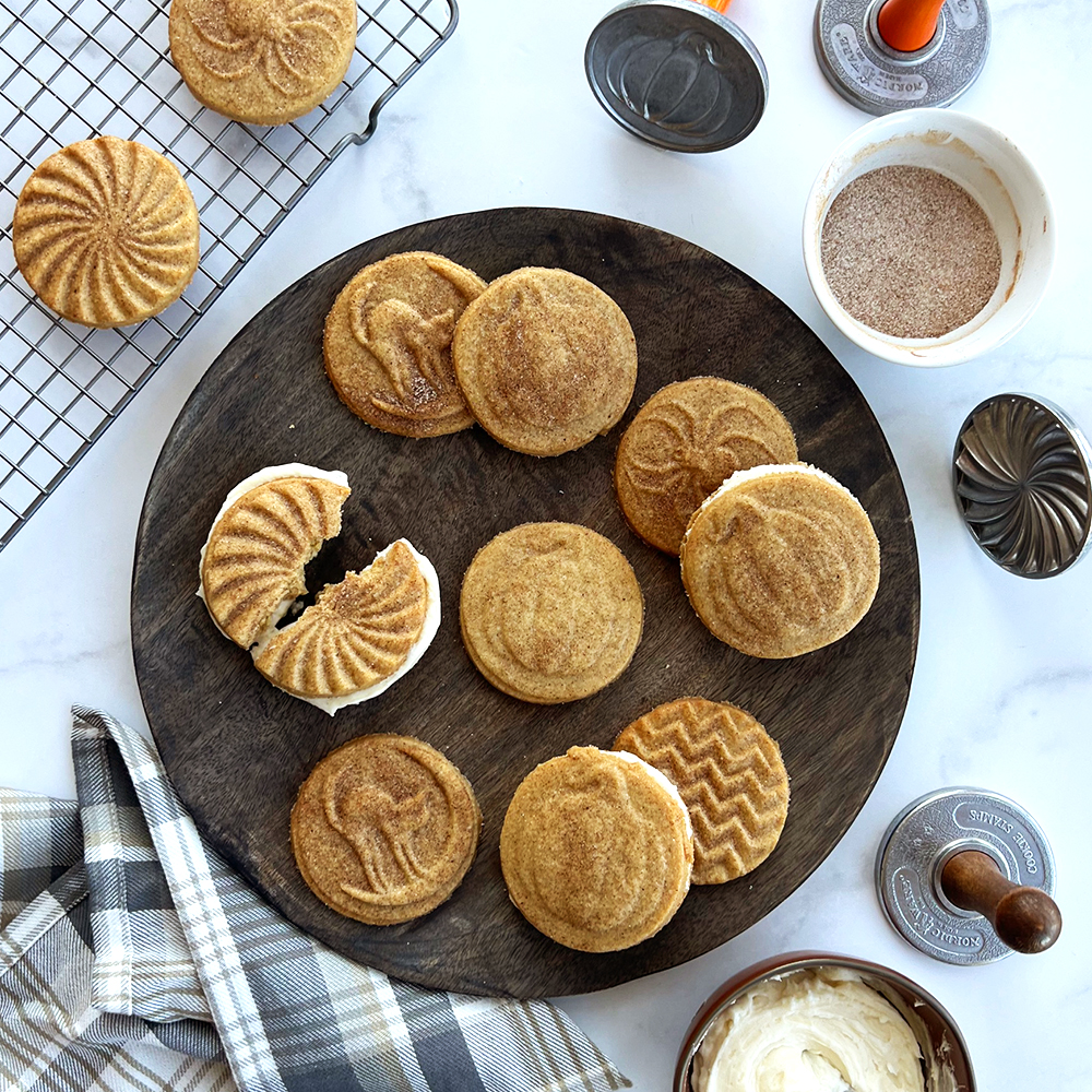 Brown Sugar Cookies with Nordic Ware Cookie Stamps