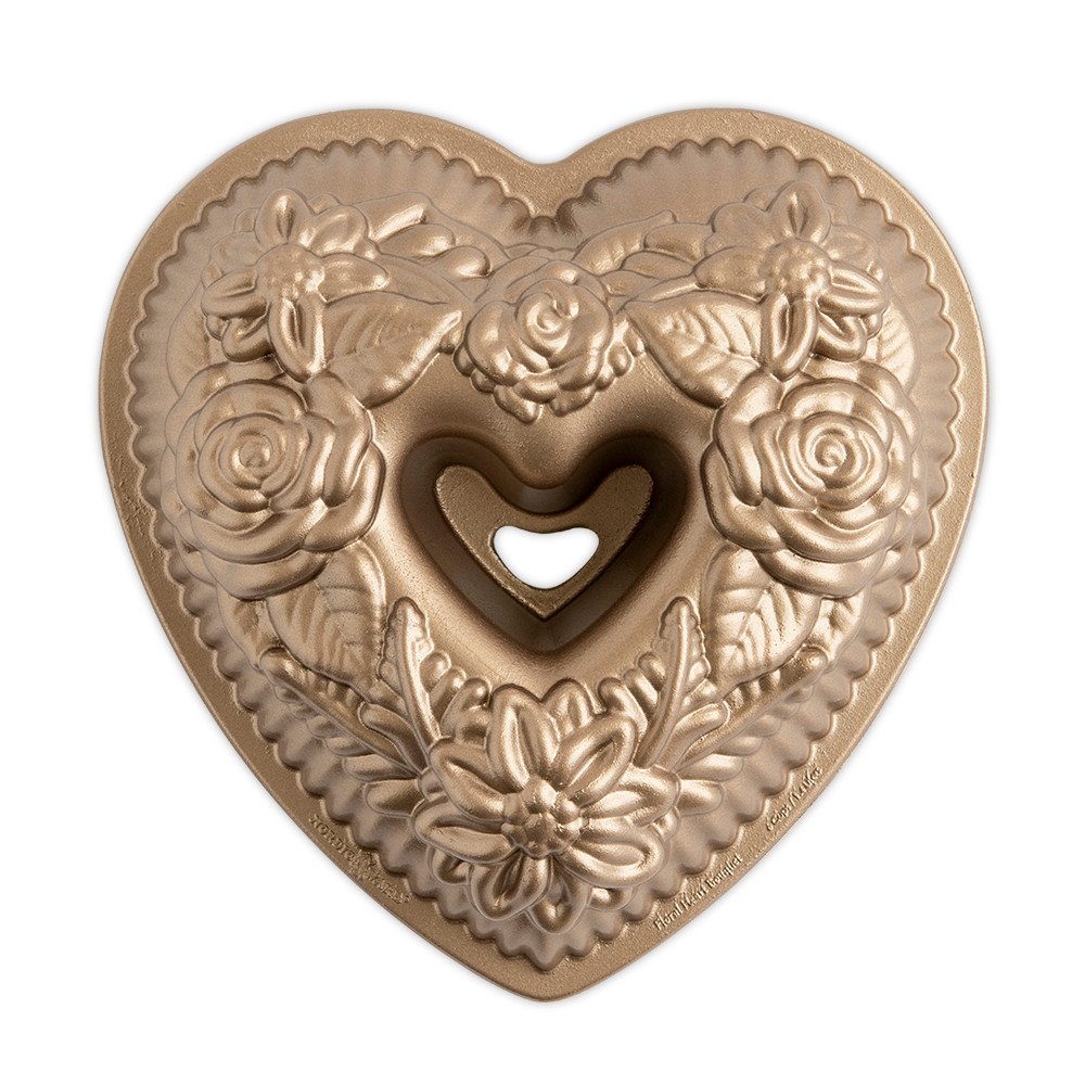 Nordic Ware - Stampo Floral Heart Bundt