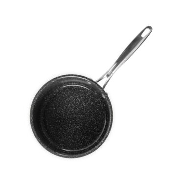 3 Qt Sauce Pan white sweep overhead