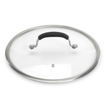 Glass Lid White Sweep