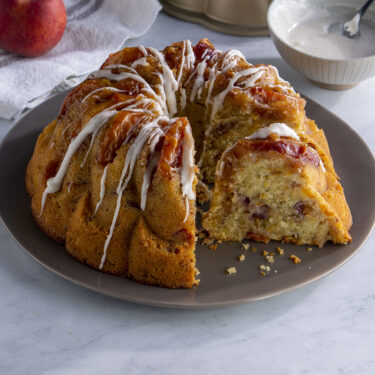 Peach Cobbler Bundt Cake