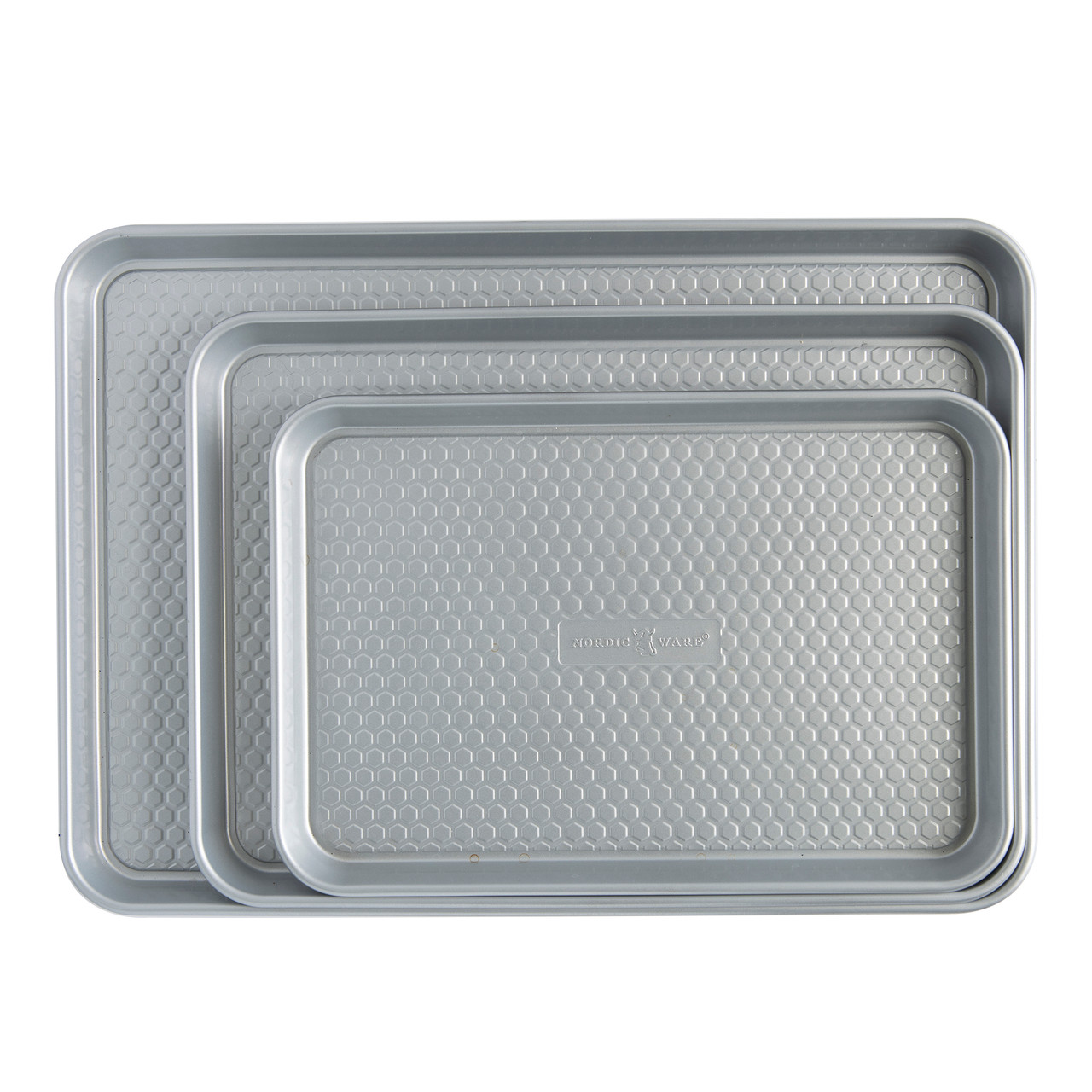 Nordic Ware 3 Pack Baking Sheet Set Silver, 3 - Fry's Food Stores