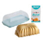 Product Image of Fluted loaf pan, loaf cake keeper and cake mix