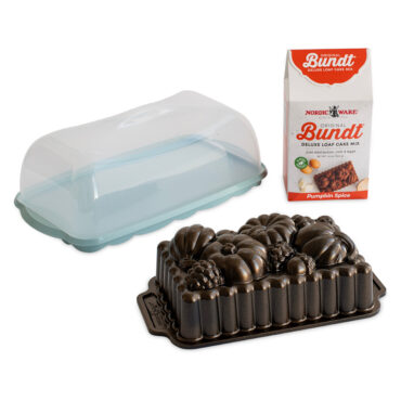 Product Image of Harvest bounty loaf pan, loaf cake keeper and cake mix