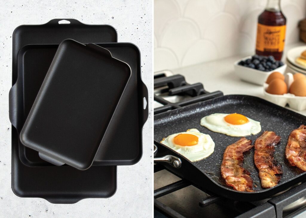 Nordic Ware Aluminum Grill Griddle with Nonstick Coating 19126M - The Home  Depot