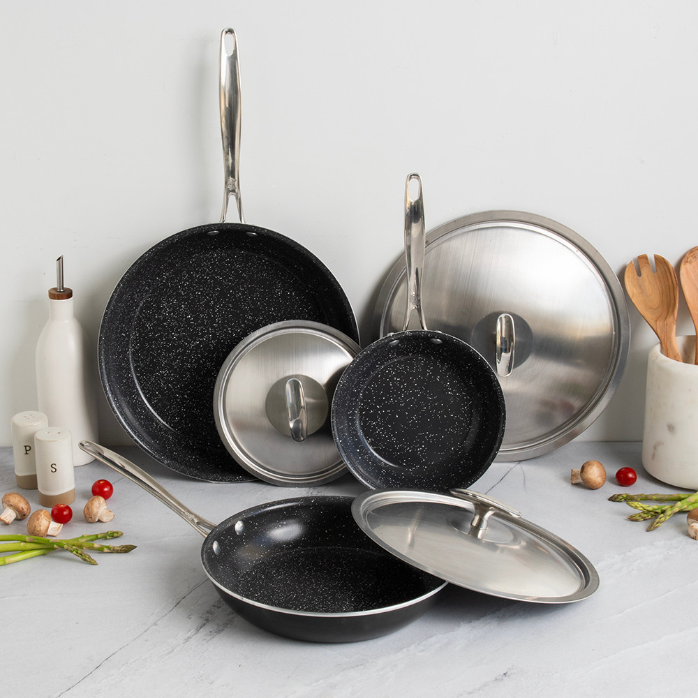 Basalt 6 Piece Sauté Skillet & Lids Set view 2