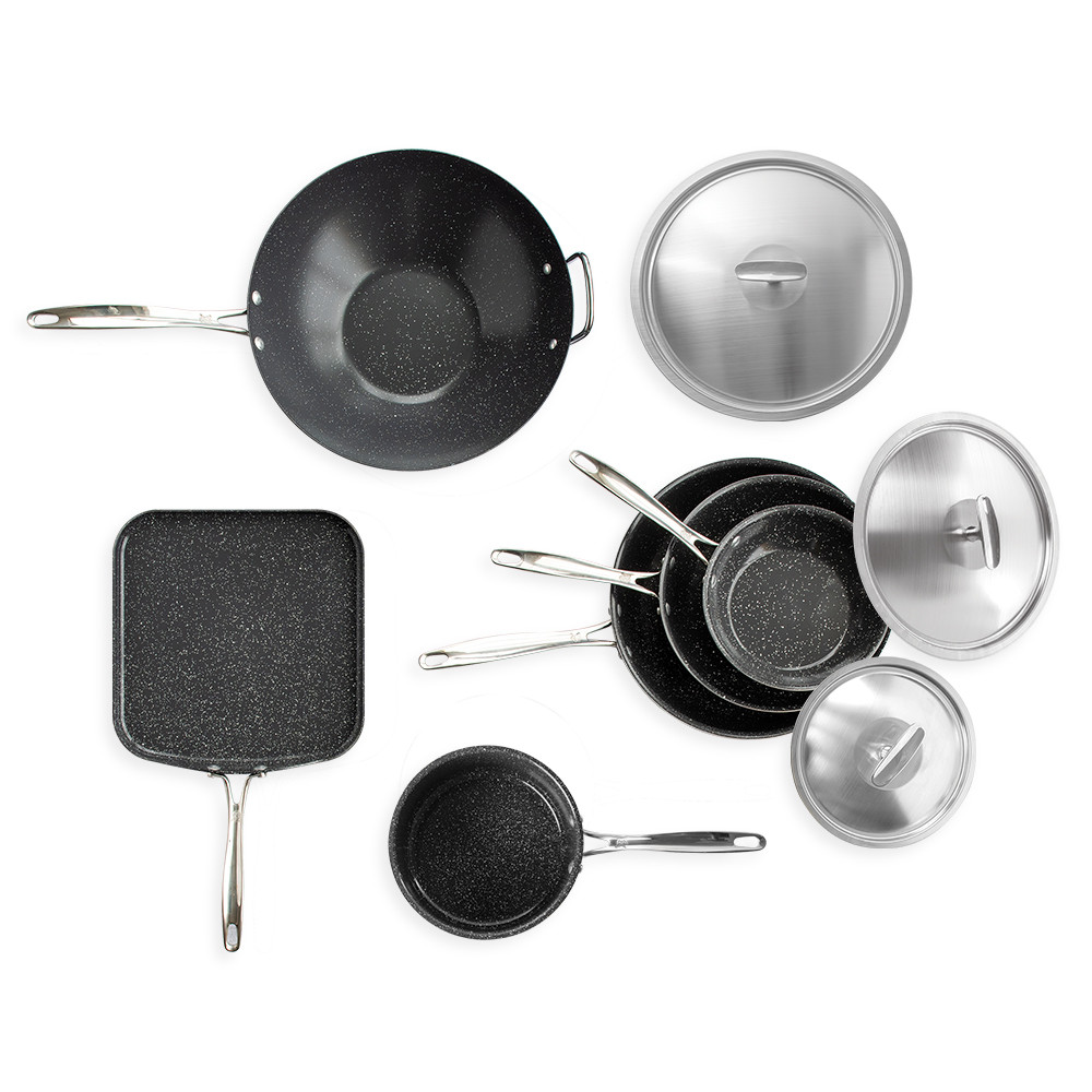 Basalt 9 Piece Complete Cookware Set