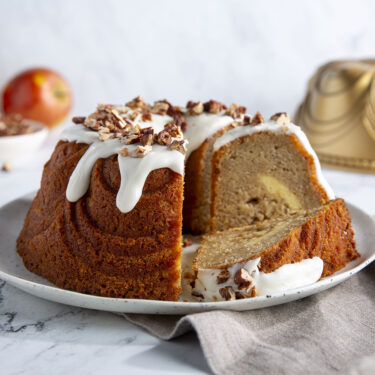 Apple Cream Cheese Swirl Bundt Cake