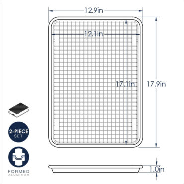 Half sheet and grid dimensional drawing