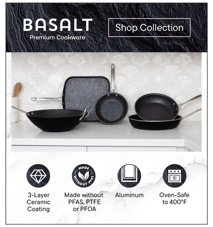 Basalt Ceramic Cookware Group Image and collection features icon