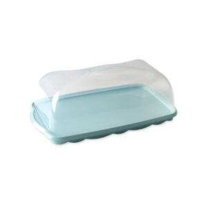 Nordic Ware Loaf Cake Keeper with a white background. 