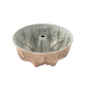 Fleur De Lis Bundt® Pan, Rose Gold, interior, white sweep