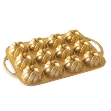 75th Anniversary Braided Mini Bundt® Pan, Exterior View of Pan