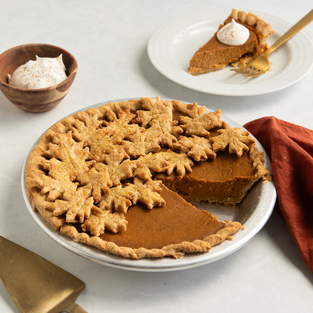 Maple Pumpkin Pie with Brown Sugar Crust